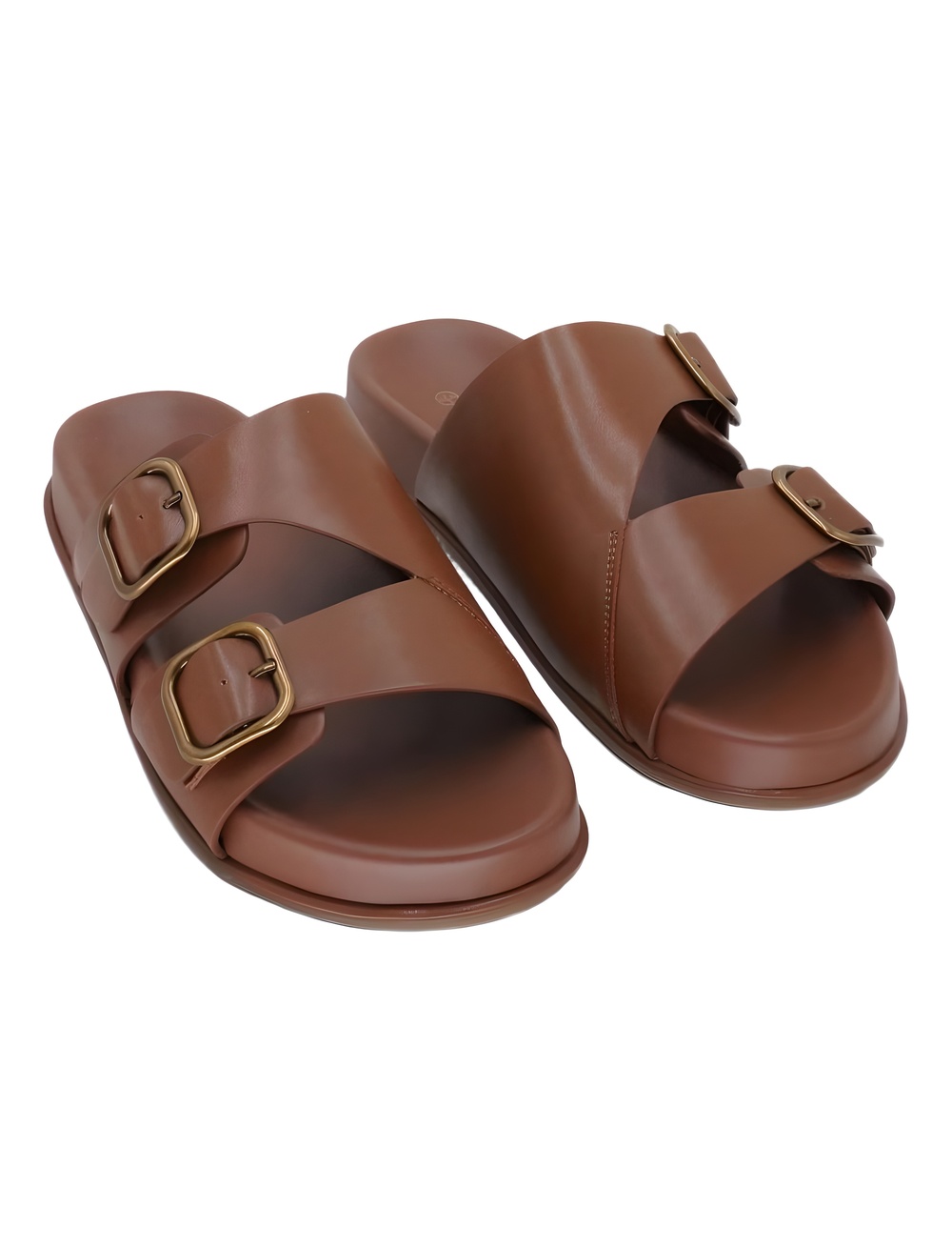 Giani Bernini Zariah Flat Slide Sandals Burnt Copper Size 11M
